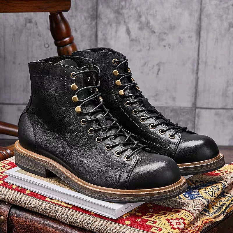 Tools Work - Handmade British Big Size Men Boots