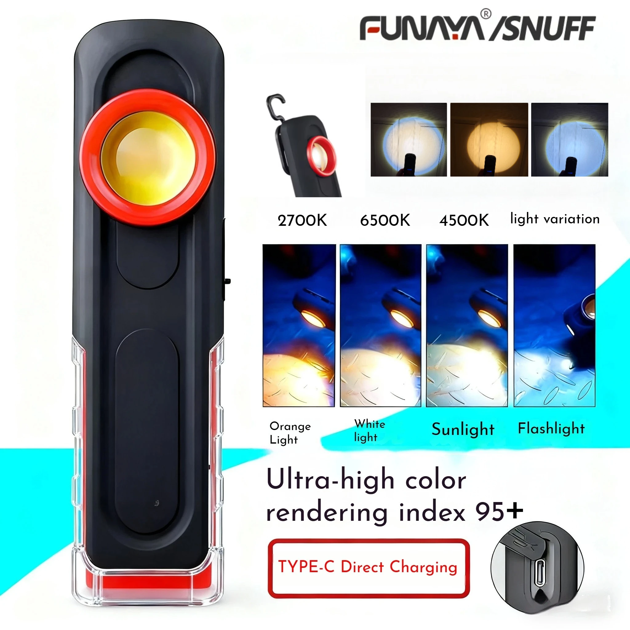 Tools Work - FUNAYA Portable Flashlight Car Detailing Tools