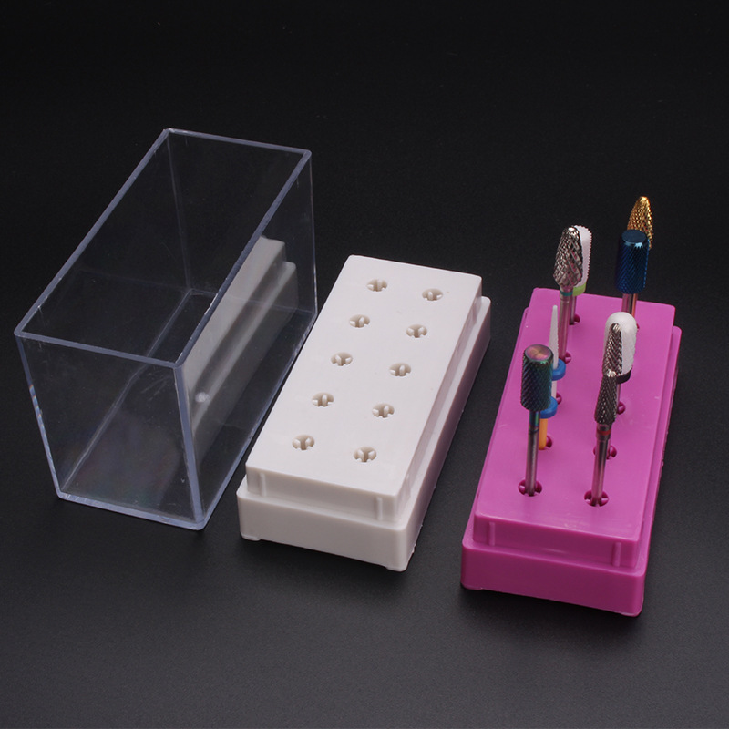 7 /10 Holes Nail Art Bit Stora - Tool Chest Cabinet 评论和价格