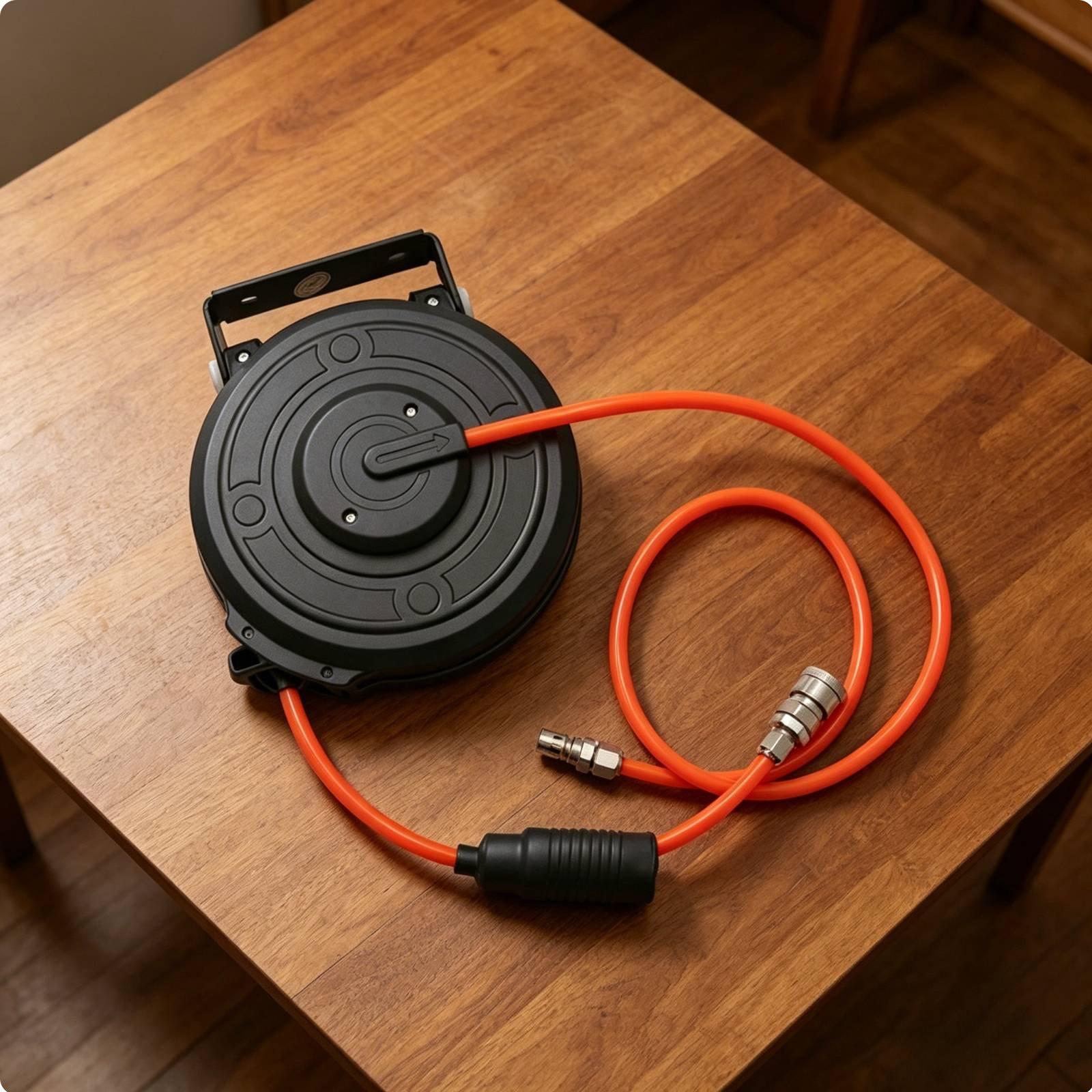 Retractable Pneumatic Air Hose - Tools Of Workshop 评论和价格
