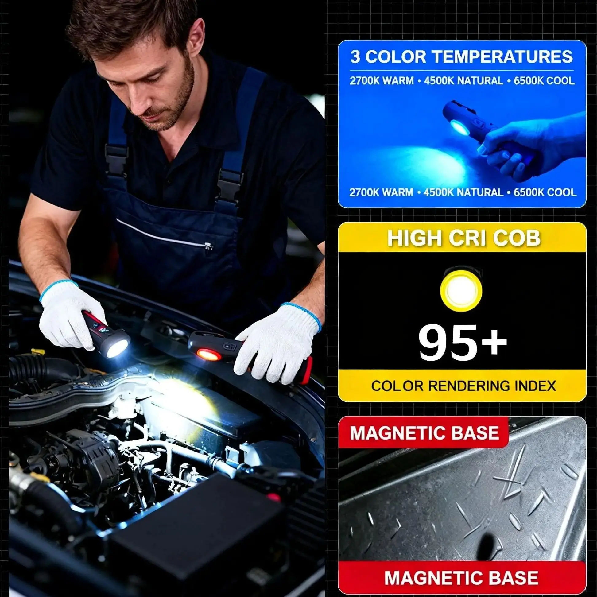 FUNAYA Portable Flashlight Car - Tools Work 评论和价格