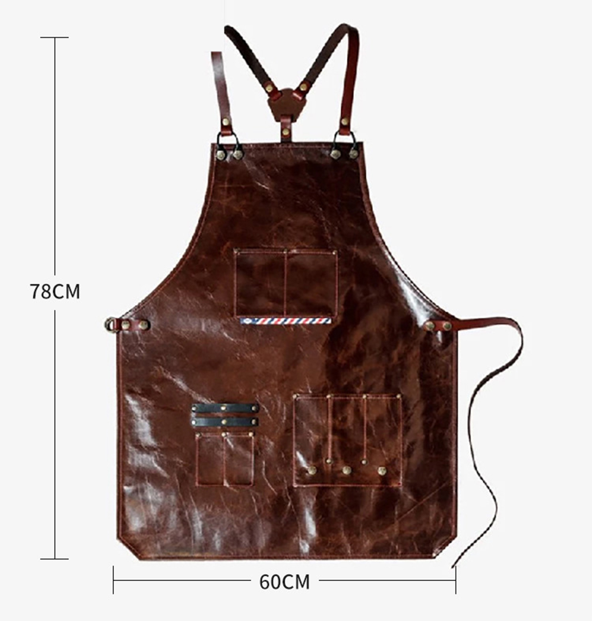 Men's Leather Work Apron with  - Workshop Cleaning Tools 评论和价格
