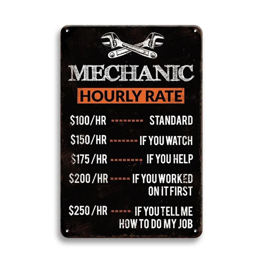 Retro Mechanic Hourly Rate Met - Workshop Tools Hours 评论和价格