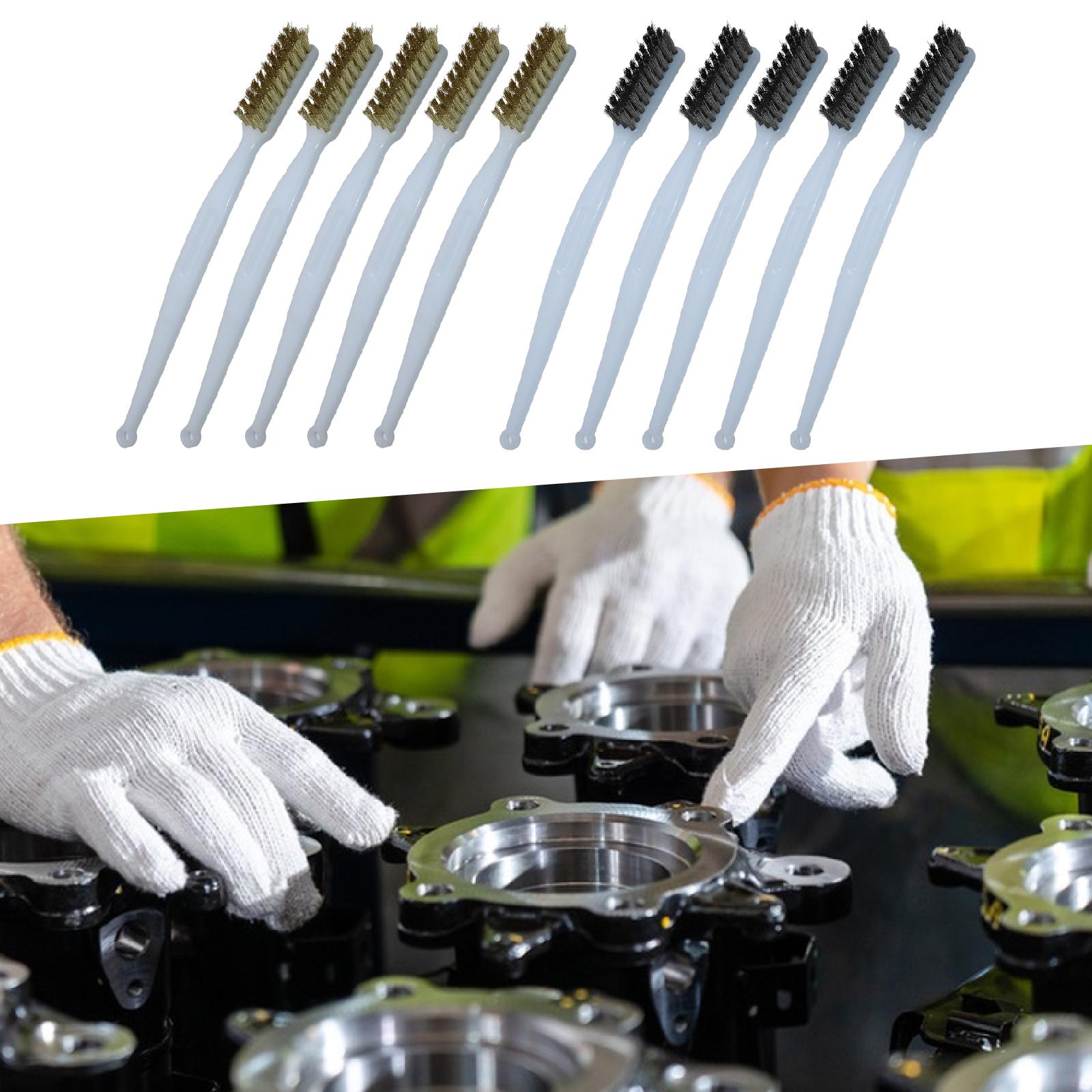 Wire Brush Set Copper Bristles - Workshop Cleaning Tools 评论和价格