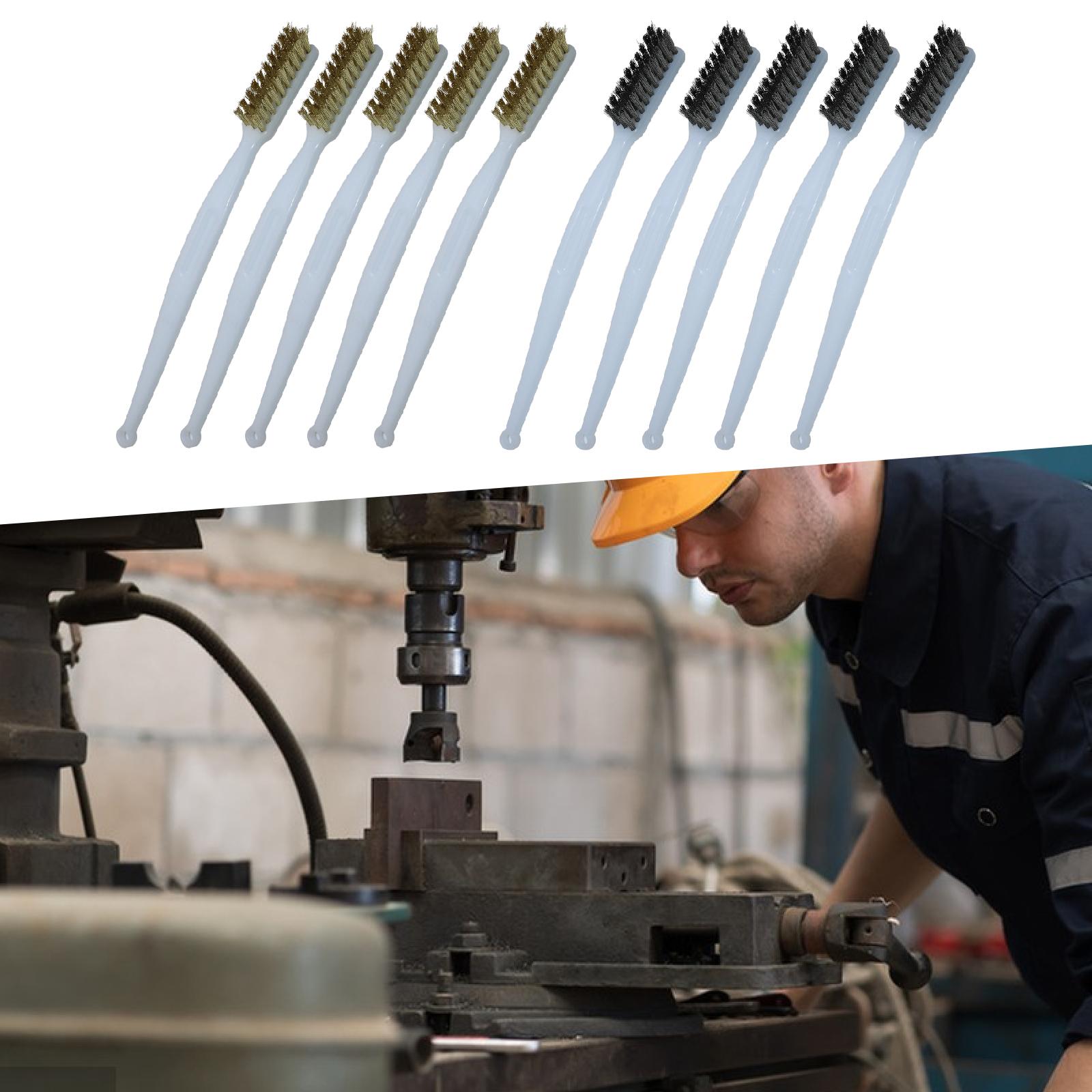 Wire Brush Set Copper Bristles - Workshop Cleaning Tools 评论和价格