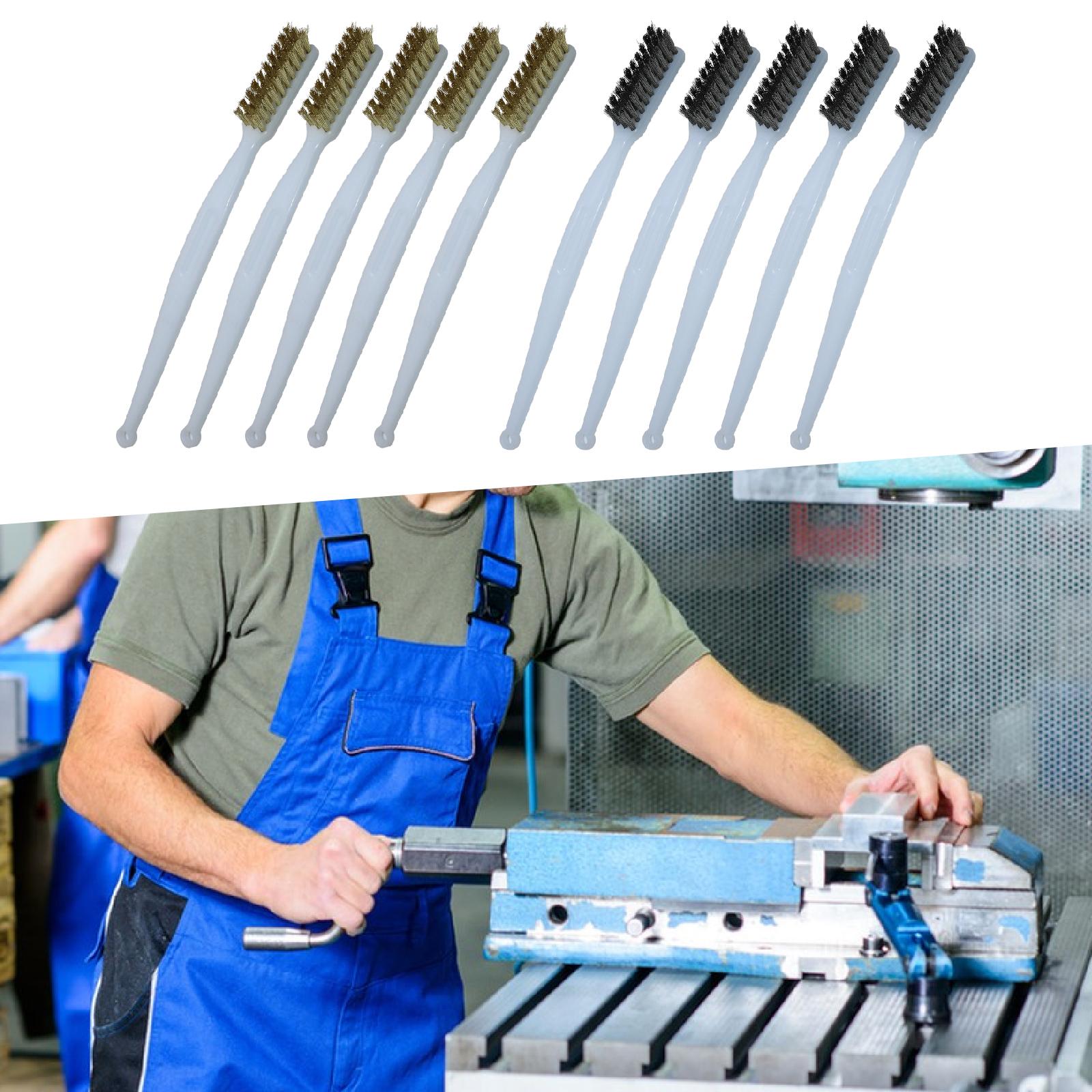 Wire Brush Set Copper Bristles - Workshop Cleaning Tools 评论和价格